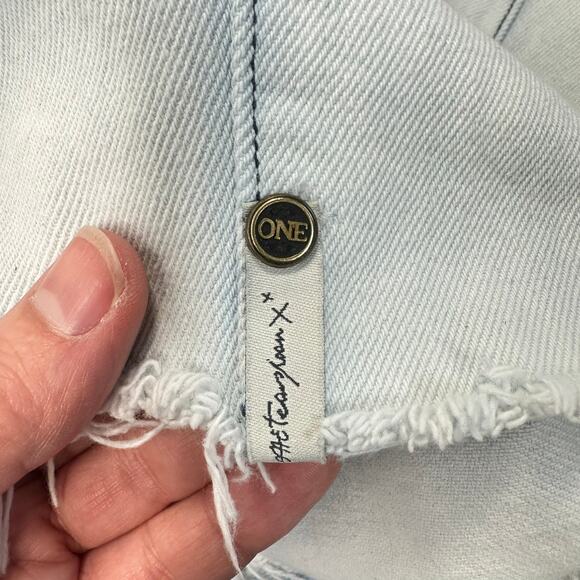 One Teaspoon Street Walker Skirt Jean Denim Destroyed Color 27 - Picture 5 of 8